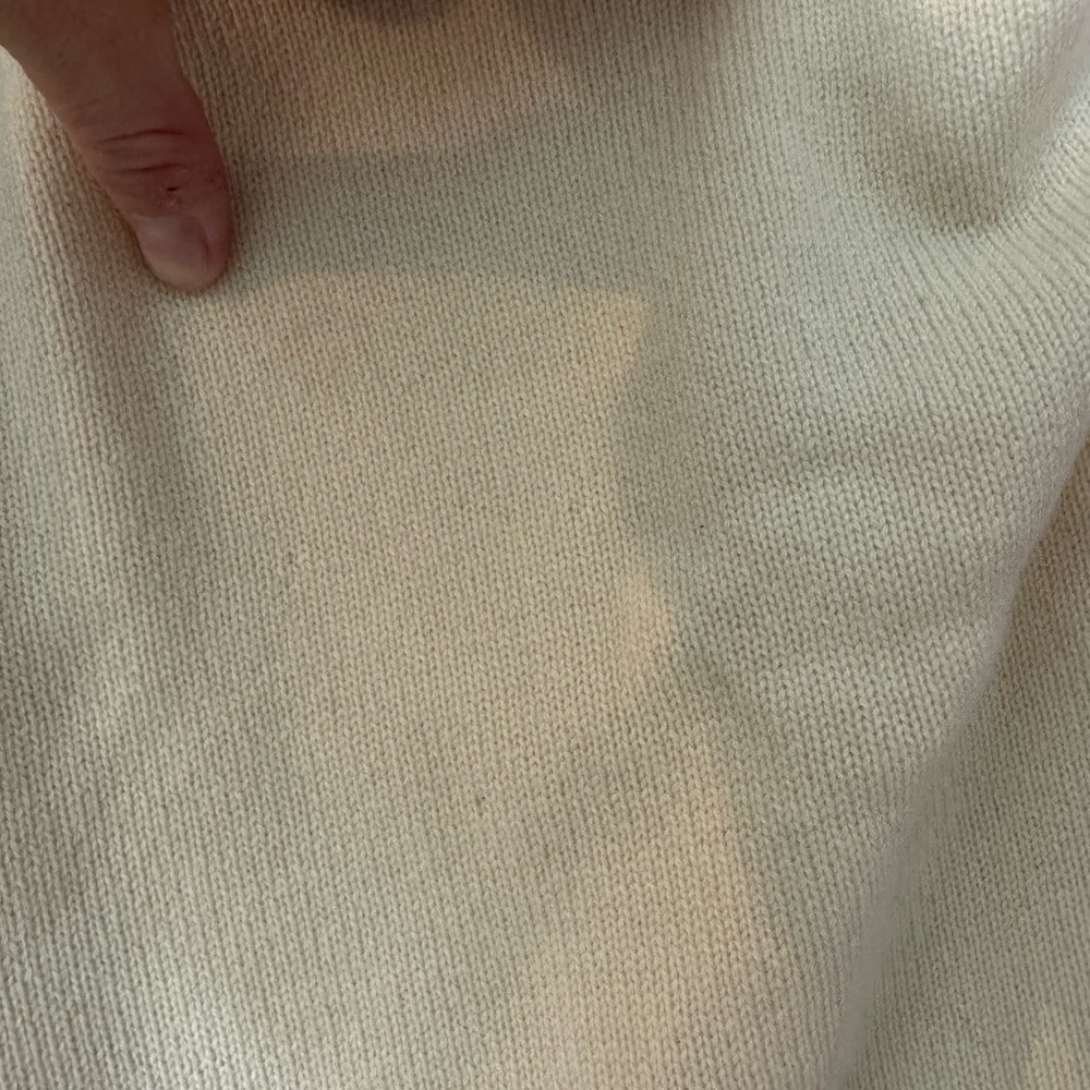 MICHAEL KORS Off-Shoulder Asymmetrical Cream Sweater Size M - Picture 4 of 8